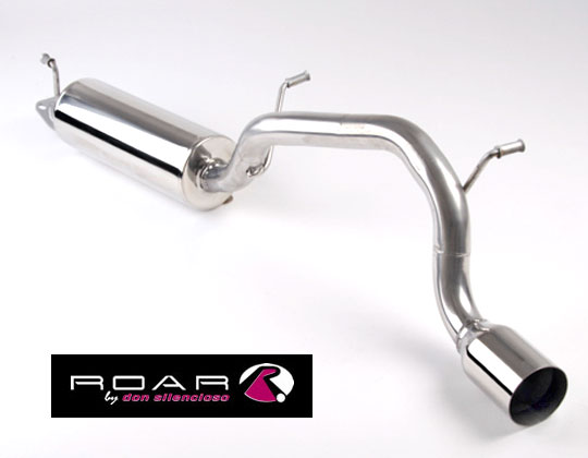 ROAR Sportauspuff Edelstahl / ESD für: SUZUKI Ignis Sport FH 2003 - 2005 / 1.5 16V 80kW / Sport Line 85mm rund, scharf