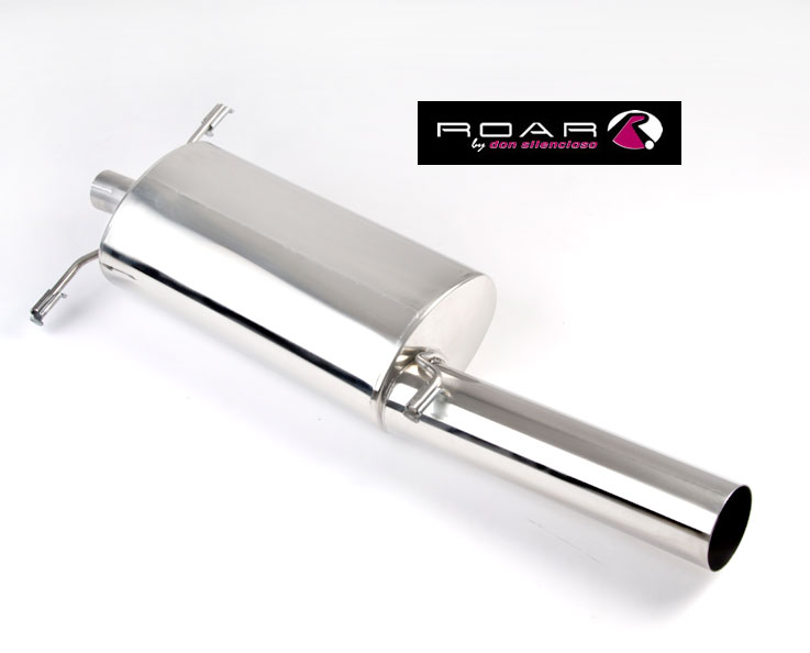 ROAR Sportauspuff Edelstahl / ESD für: VW Golf 1 GTI  /  1.8 - 82 kW - Motor JJ | Standard Endrohr-Typ: 1x Sport Line 63, 73, 85 oder 104 mm - rund, scharf / viele weitere Endrohre gegen Aufpreis erhältlich
