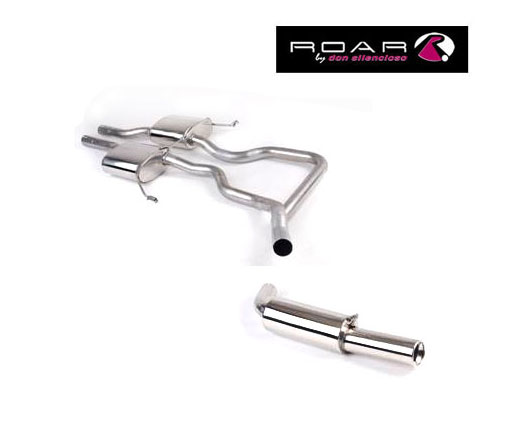 ROAR Sportauspuff Edelstahl / Anlage ab Kat. für: FORD Sierra Cosworth 4x4 / 2.0T - 162 kW | Standard Endrohr-Typ: 1x Sport Line 85 oder 104 - rund, scharf / viele weitere Endrohre gegen Aufpreis erhältlich