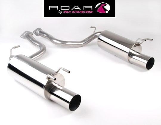 ROAR Sportauspuff Edelstahl / Duplex-ESD für: NISSAN 300ZX - Z32 / 3.0 - 208 kW | Standard Endrohr-Typ: 2x Sport Line 104 - rund, scharf / viele weitere Endrohre gegen Aufpreis erhältlich