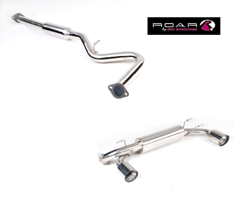 ROAR Sportauspuff Edelstahl / Duplex-Anlage ab Kat. für: SUBARU BRZ / 2.0 - 147 kW | Standard Endrohr-Typ: Sport Line 104 oder 114 - rund, scharf / viele weitere Endrohre gegen Aufpreis erhältlich