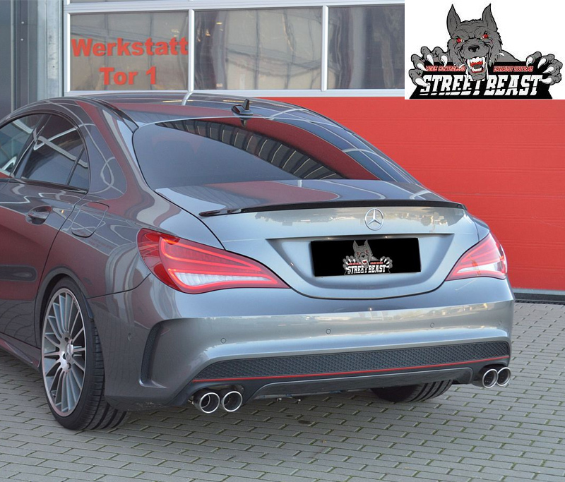 STREET BEAST Klappen-Auspuff / Duplex-Anlage 76mm ab Kat. für: MERCEDES  CLA250 Sport, CLA250 Sport 4matic - C117  /  2.0T - 160 kW  |  Endrohr-Typen: alle  |  Klappensteuerung über Fahrmodus-Schalter - Dynamic Select