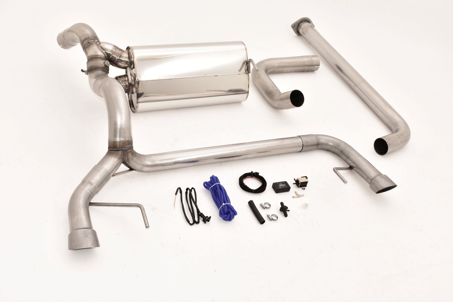 STREET BEAST Klappen-Auspuff / Duplex-Anlage 76mm ab Kat. für: OPEL ASTRA J OPC / 2012-15  /  2.0T - 206 kW  |  Steuerung der Klappe per OPC Knopf + Handy-App