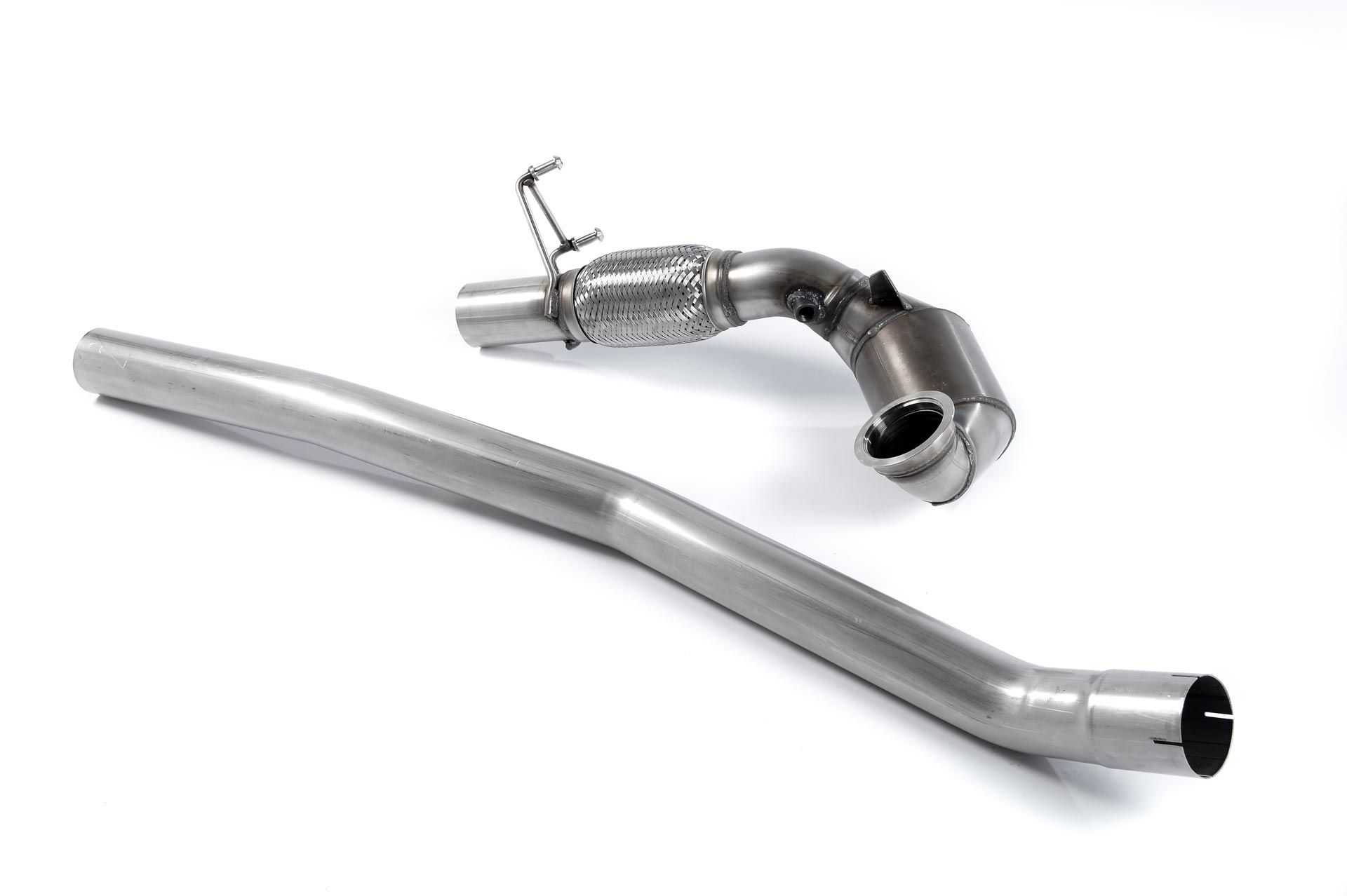 MILLTEK Downpipe 76mm mit Sport-Kat. 200 cpsi für: AUDI S3 - 8V / 2.0TFSI - 221 kW | passend zu den MILLTEK-Anlagen ab Kat. / mit CH-Gutachten