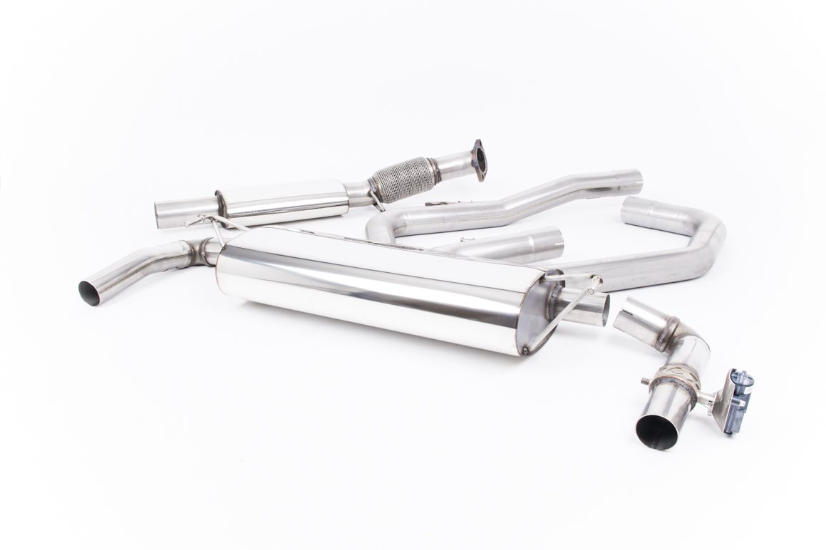 MILLTEK Sportauspuff / Duplex-Anlage 76mm ab Kat. für: HYUNDAI i30 N Performance - PDE / 2.0T - 202 kW, ohne OPF  | Endrohr 2x GT 115 - Carbon  / ESD mit Klappe wie orig.
