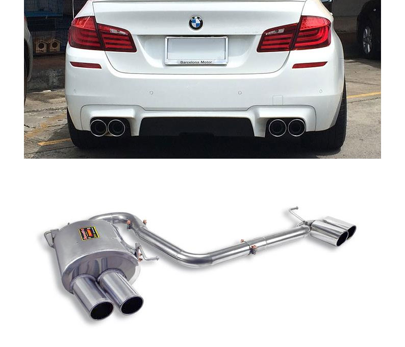SUPERSPRINT Sport-Auspuff Edelstahl / Duplex-ESD für: BMW 523i, 528i - F10 / 2.0T - 150,180 kW  |  Endrohre: 4x 100 rund
