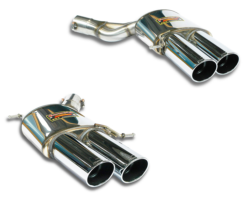 SUPERSPRINT Sport-Auspuff: BMW M5 V8 - F10  |  ESD Links + Rechts  2x 100 rund, gebördelt