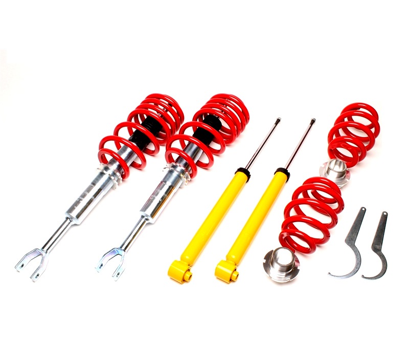 TA TECHNIX Gewindefahrwerk für: AUDI A6 - 4F, Lim.,Avant / inkl. Quattro  + S6  |  VA/HA-Last max. kg: 1350/1335 | Tiefer mm VA/HA: 20-50/20-50 |  Hinweise: G2, nur Modelle ohne Luftfederung