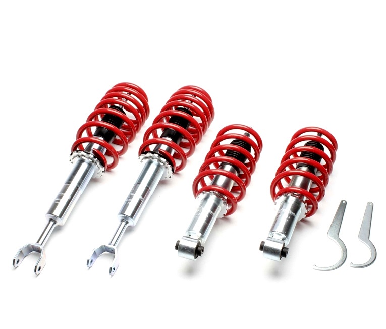 TA TECHNIX Gewindefahrwerk für: AUDI A6 Quattro, inkl. S6, RS6 - B4Q,C5  |  VA/HA-Last max. kg: 1350/1300 | Tiefer mm VA/HA: 30-60/30-60 |  Hinweise: -