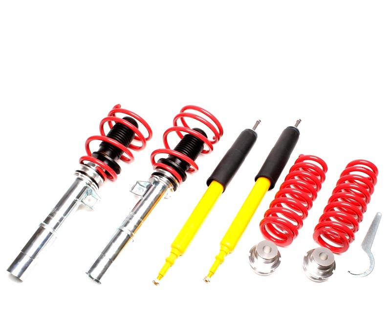 TA TECHNIX Gewindefahrwerk für: BMW 1-er - E82, Coupé / 2007-13  |  VA/HA-Last max. kg: 1015/1120  | Tiefer mm VA/HA: 30-60/30-60 | Hinweise: G2