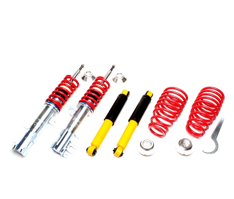 TA TECHNIX Gewindefahrwerk für: FIAT 500, 500C - 312, inkl. Abarth  |  VA/HA-Last max. kg: 830/735  | Tiefer mm VA/HA: 20-60/20-60 | Hinweise: G2