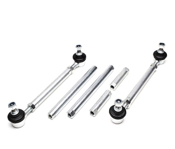 TA TECHNIX Koppelstangen-Satz - universal - PE003 / Verstellbar: 15-20cm + 22-27cm + 27-32cm  - Gewindemass Kugelkopf M10/M12