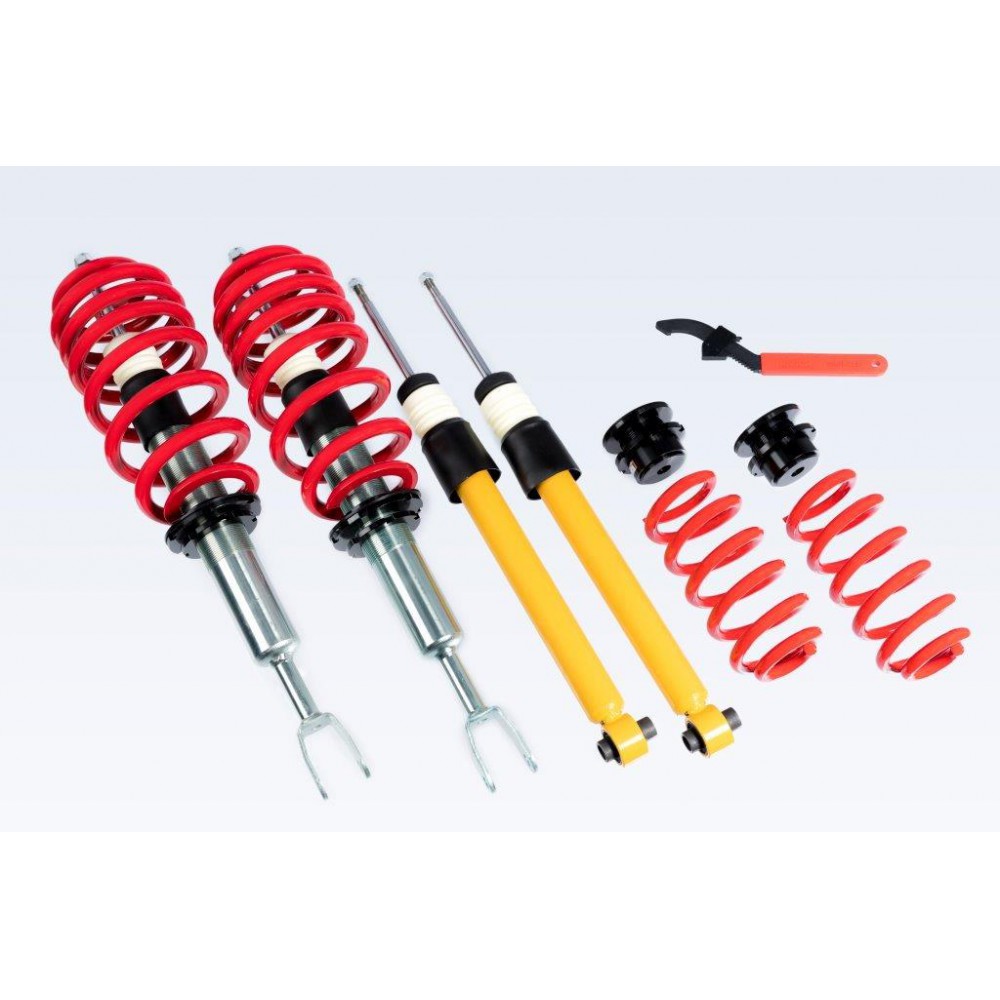 V-MAXX Gewindefahrwerk für: AUDI A4 Lim. - 8E / 1.6,1.8T,2.0,2.0T,2.4,3.0,1.9TDI,2.5TDI | 11.00- | VA-Last max. kg: - | Tiefer mm VA/HA: 30-65 / 40-65 | Hinweise: G2