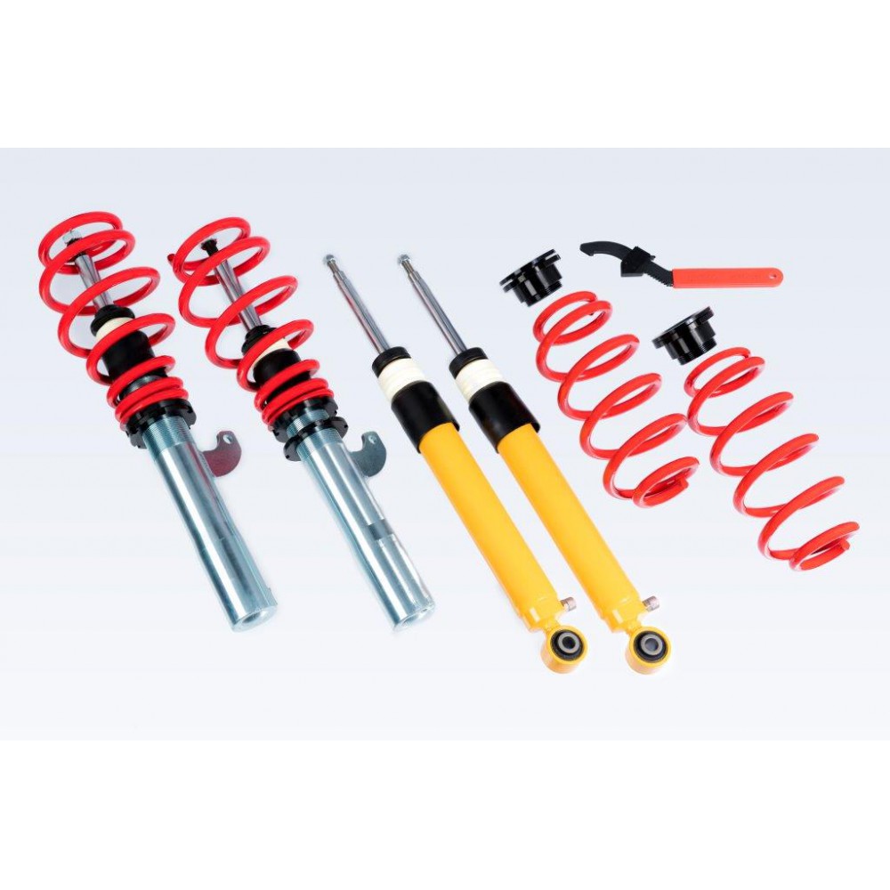 V-MAXX Gewindefahrwerk für: AUDI A3 Sportback - 8P / 1.4,1.6,1.8,2.0, 2.0T,2.0T-DSG,1.9TDI | excl. Quattro / 2003- | VA-Last max. kg: - | Tiefer mm VA/HA: 30-60 / 30-60 | Hinweise: 55,146,G2