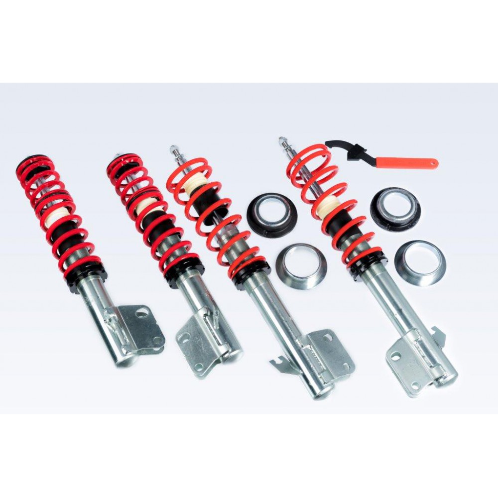 V-MAXX Gewindefahrwerk XXtreme für: SUBARU Impreza + WRX - GD,GG,GGS  /  2001-07 | VA-Last max. kg: - | Tiefer mm VA/HA: 25-60 / 30-60 | Hinweise: mit Härteverstellung