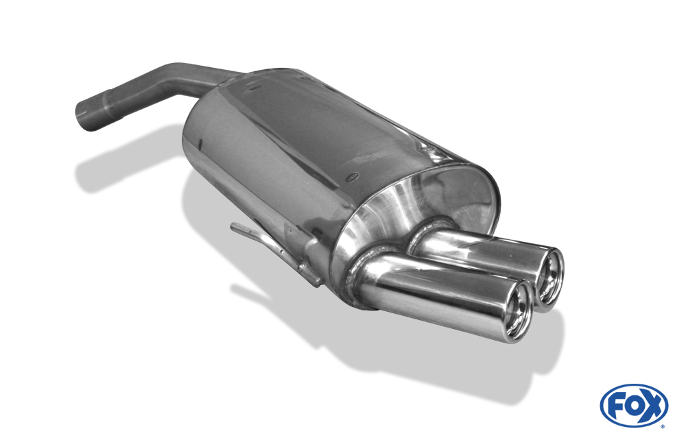 FOX Sportauspuff / ESD f&uuml;r: ALFA ROMEO 156 2.5i V6, 2.4JTD / 140, 100 kW | Endrohr-Typ: 2x 70 rund | Hinweise: S, 13