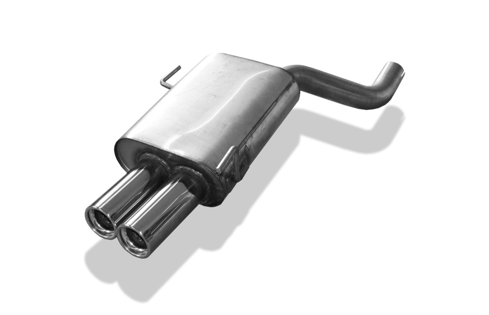 FOX Sportauspuff / ESD f&uuml;r: AUDI 80 Quattro (B4), incl. Avant / 2.0, 2.3, 2.6, 2.8 | Endrohr-Typ: 2x 80 rund | Hinweise: X, 13