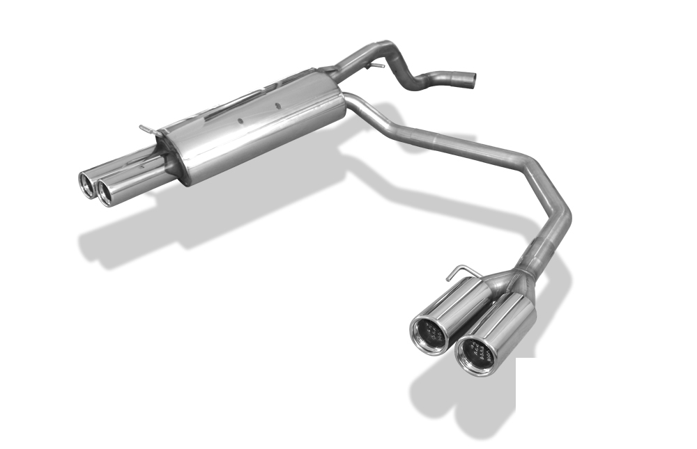 FOX Sportauspuff / Duplex-ESD f&uuml;r: VW Golf 4 / 1.4, 1.6, 1.8T, 2.0, V5, TDI - 110 kW | Endrohr-Typ: 4x 76 rund | Hinweise: XS, 13