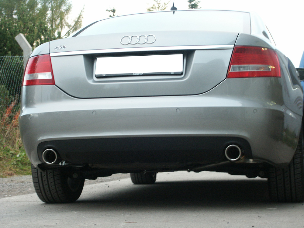 FOX Sportauspuff / Duplex-ESD f&uuml;r: AUDI A6 Quattro, Allroad - 4F / 4.2 - 246 kW | Gruppe-A Endrohr-Typ: 2x 90 rund | Hinweise: XS, 17