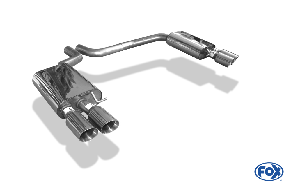 FOX Sportauspuff / Duplex-ESD f&uuml;r: AUDI S8 - 4H, D4 / 4.0TFSI - 382 kW | Endrohr-Typ: 4x 90 rund | Hinweise: S, 25 / ohne Klappen