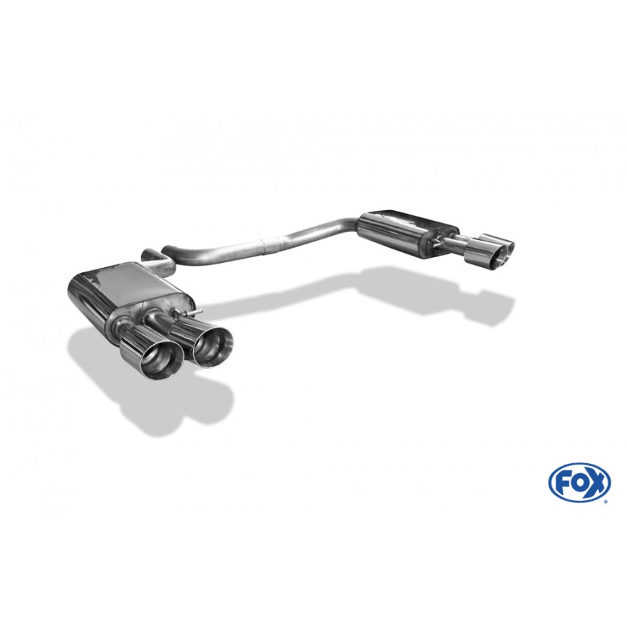 FOX Sportauspuff / Duplex-ESD f&uuml;r: AUDI S8 - 4H, D4 / 4.0TFSI - 382 Kw | Endrohr-Typ: 4x 100 rund | Hinweise: XS, 25 / ohne Klappen