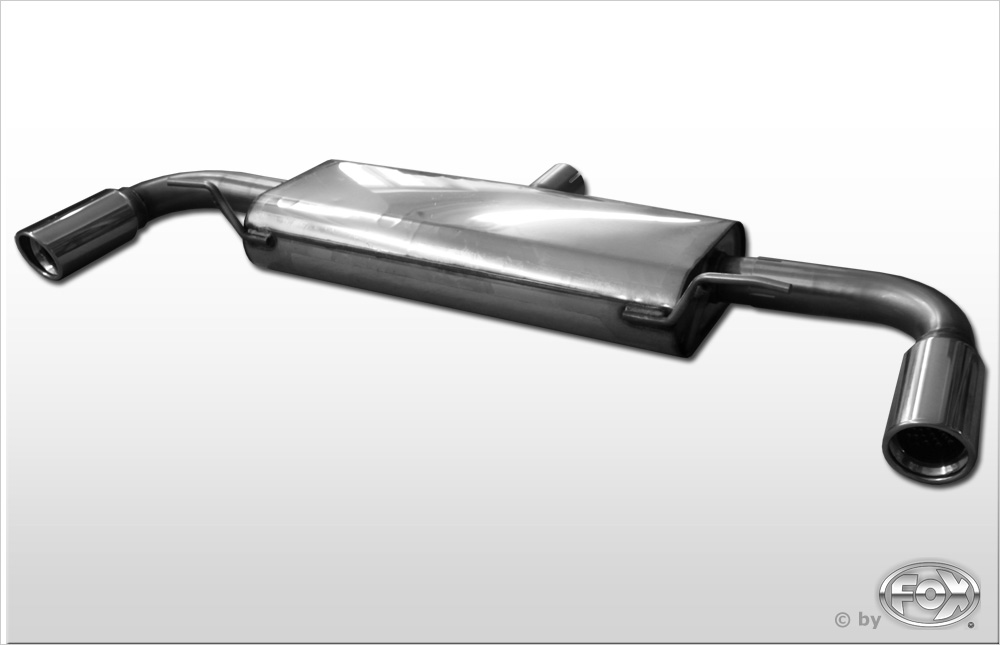 FOX Sportauspuff / Duplex-ESD f&uuml;r: AUDI TT Quattro (8J) 3.2 V6 - 184kW | Endrohr-Typ:2x 90 rund | Hinweise: XL, 17