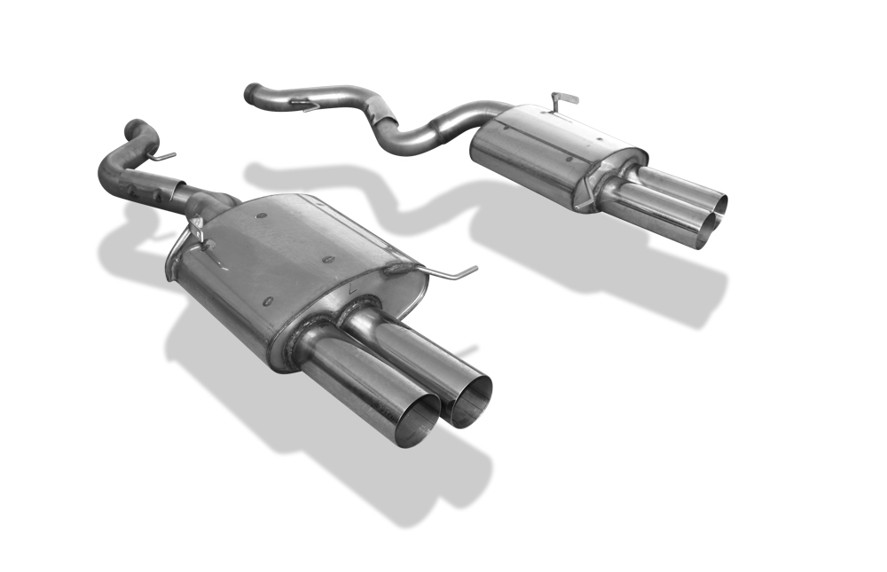 FOX Sportauspuff / Duplex-ESD f&uuml;r: BMW M3 - E92, E93 / 4.2 - 309 kW | Endrohr-Typ: 4x 90 rund, scharf | Hinweise: S, 10