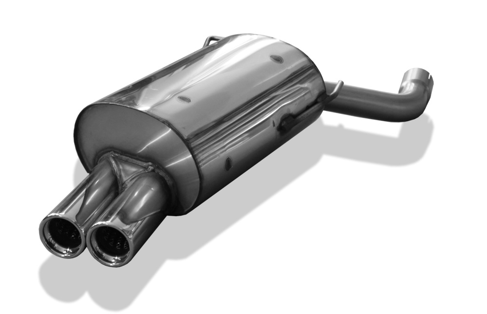 FOX Sportauspuff / ESD f&uuml;r: BMW E39 / 520i, 523i, 528i / -142kW | Endrohr-Typ: 2x 76 rund | Hinweise: S, 13