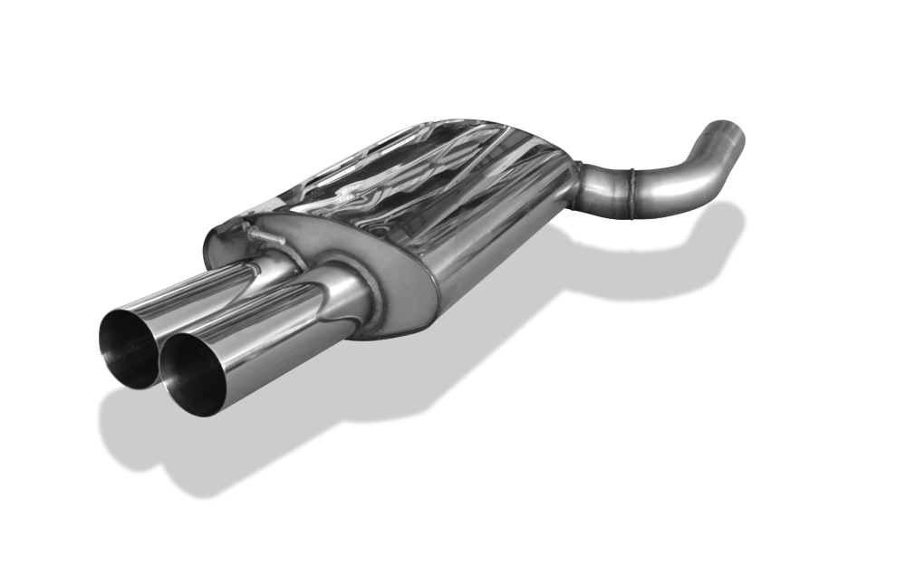 FOX Sportauspuff / ESD f&uuml;r: BMW E60, E61 / 540i, 545i - 225, 245 kW | Endrohr-Typ: 2x 90 rund | Hinweise: S, 10