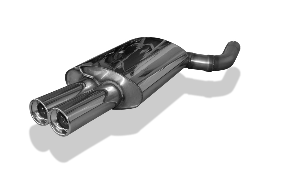 FOX Sportauspuff / ESD f&uuml;r: BMW E60, E61 / 540i, 545i - 225, 245 kW | Endrohr-Typ: 2x 90 rund | Hinweise: S, 13