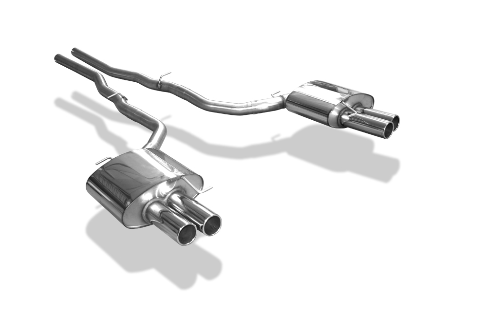 FOX Sportauspuff / Duplex-ESD f&uuml;r: BMW 525d - F10 / 2.5 - 150 kW | Endrohr-Typ: 4x 80 rund | Hinweise: S, 12