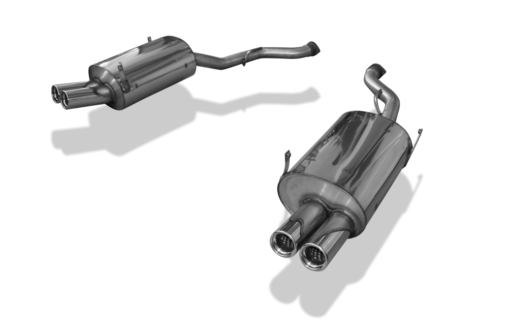 FOX Sportauspuff / Duplex-ESD f&uuml;r: BMW Z3 M / 3.2 - 236 kW | Endrohr-Typ: 4x 76 rund | Hinweise: X, 13