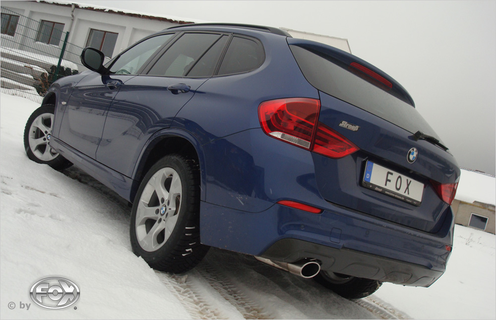 FOX Sportauspuff / ESD f&uuml;r: BMW X1 - X84 / 2.0d - 100, 105, 120, 130, 150 kW | Endrohr-Typ: 115x85 | Hinweise: S, 32