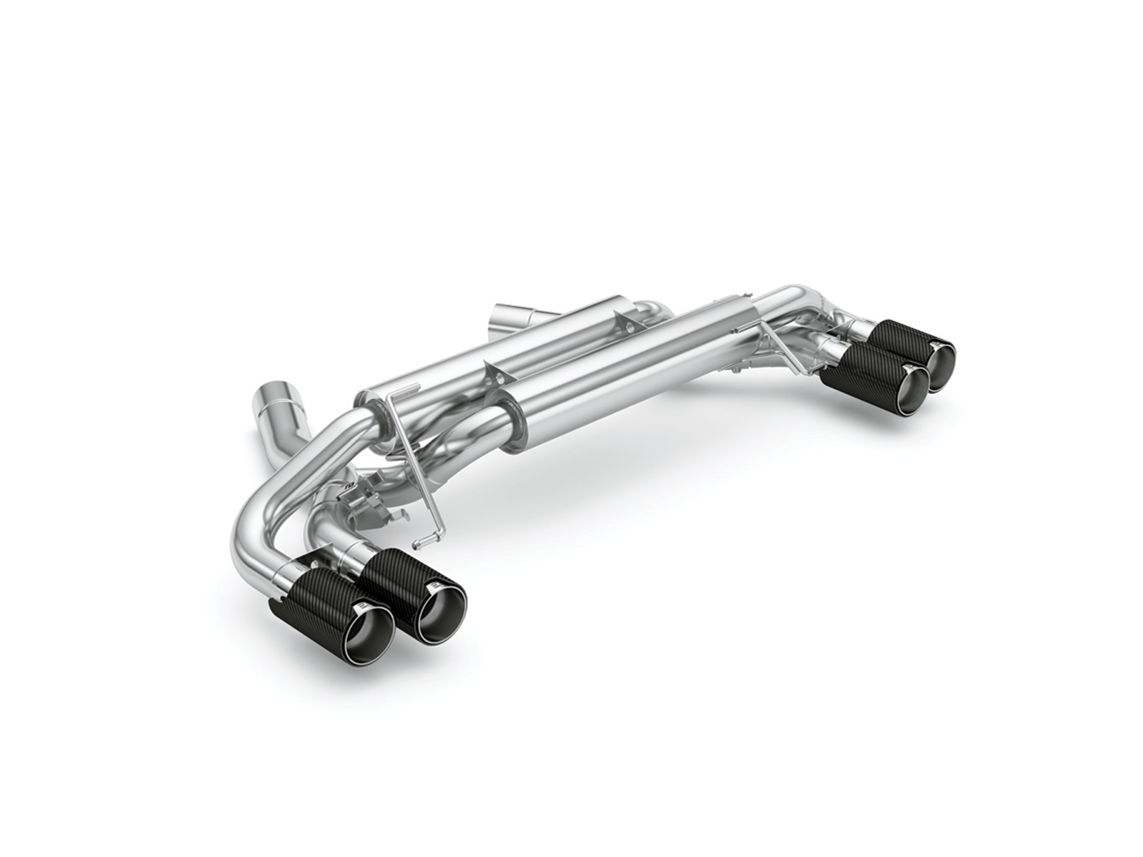 EISENMANN Sportauspuff / Duplex-ESD für: BMW M5 - F90 / 441 kW | Endrohre: 4x 90mm rund,gerade - Carbon / mit Klappe