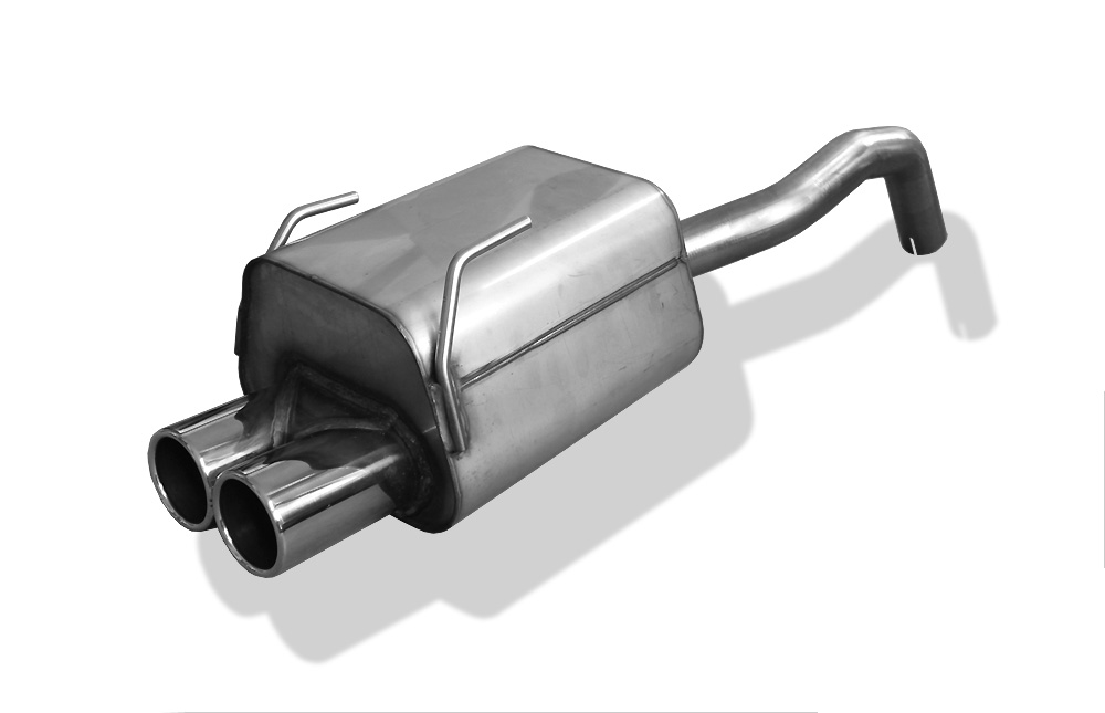 FOX Sportauspuff / ESD f&uuml;r: FIAT 500 / 1.2, 1.4, 1.3JDT - 51, 74, 55 kW | Endrohr-Typ: 2x 76 rund | Hinweise: S, 12