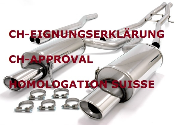 EIGNUNGSERKLÄRUNG GUTACHTEN AUSPUFFTECHNIK ABGASANLAGEN HJS BASTUCK EISENMANN FMS FOX SCORPION MILLTEK ROAR HG-MOTORSPORT EGO-X BULL-X JF UNLIMITED BORLA NOVUS SIMONS RAGAZZON BIPOLAR LIGHTWEIGHT REMUS NAP
