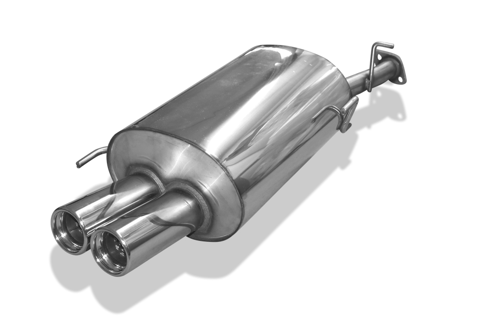 FOX Sportauspuff / ESD f&uuml;r: HONDA Prelude / BB9 / 2.0i - 98kW | Endrohr-Typ: 2x 76 rund | Hinweise: S, 13