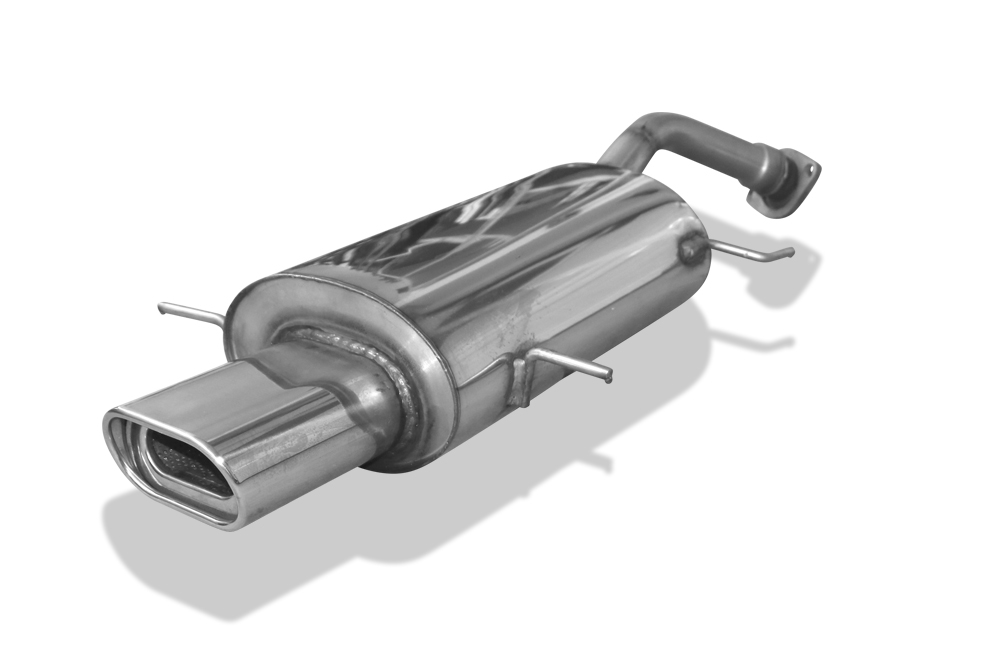 FOX Sportauspuff / ESD f&uuml;r: MAZDA MX-3 (EC) 91-99 / 1.6i - 79kW | Endrohr-Typ: 1x 135x80 flachoval | Hinweise: S, 53