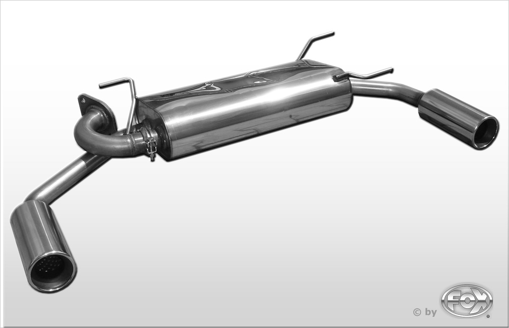 FOX Sportauspuff / Duplex-ESD f&uuml;r: MAZDA MX-5 - NB / 1.6, 1.8 / 81, 102, 103, 107 kW | Endrohr-Typ: 2x 90 rund | Hinweise: S, 13