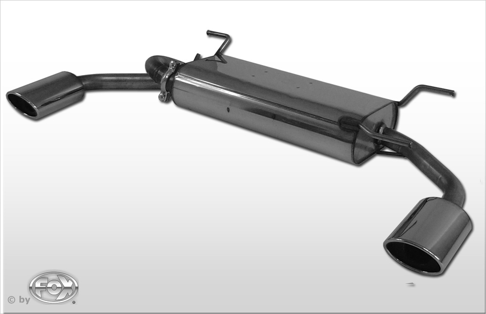 FOX Sportauspuff / Duplex-ESD f&uuml;r: MAZDA MX-5 - NB / 1.6, 1.8 / 81, 102, 103, 107 kW | Endrohr-Typ: 2x 115x85 oval | Hinweise: S, 32