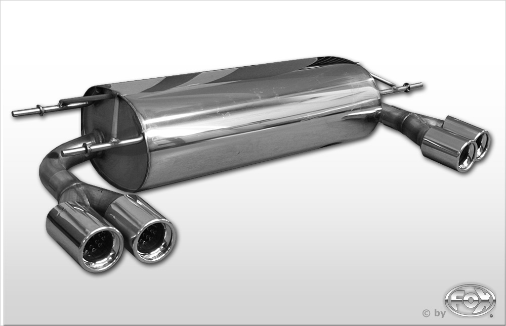 FOX Sportauspuff / Duplex-ESD f&uuml;r: MAZDA MX-5 - NC / 1.8, 2.0 -118kW | Endrohr-Typ: 4x 90 rund | Hinweise: S, 13