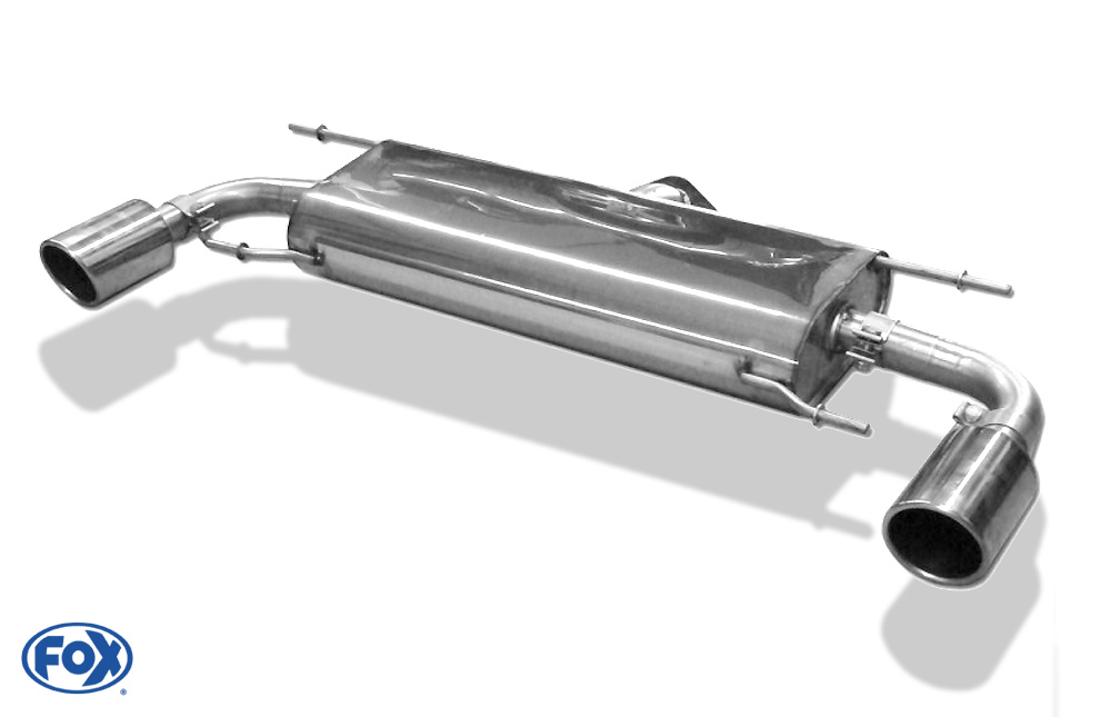 FOX Sportauspuff / Duplex-ESD f&uuml;r: MAZDA CX-5 - KE, GH, inkl. 4x4 / 2.0, 2.5 - 118, 121, 141 kW | Endrohr-Typ: 2x 100 rund | Hinweise: XS, 16