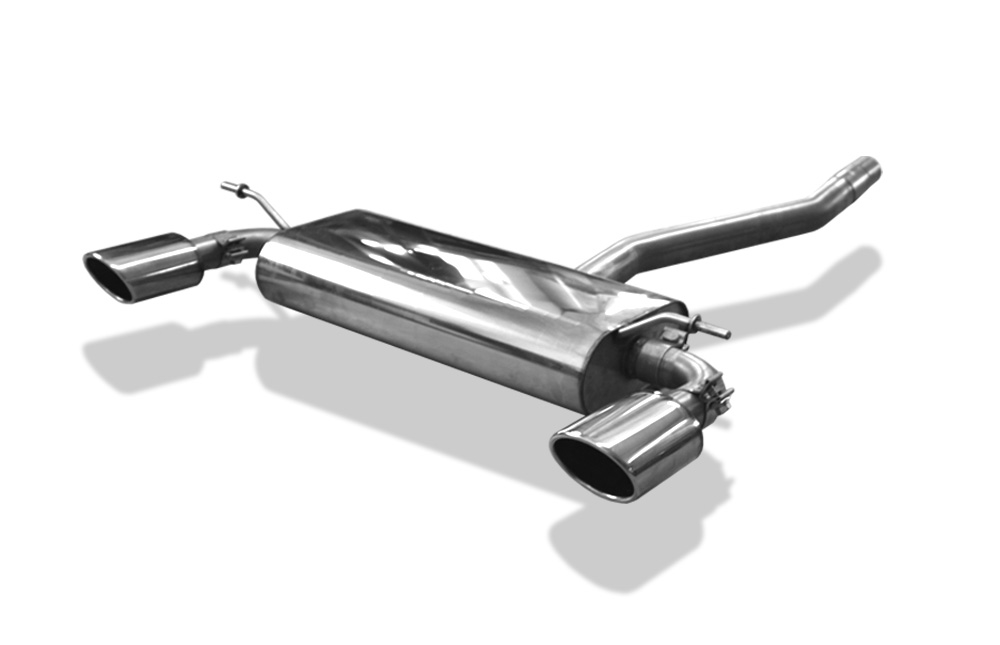 FOX Sportauspuff / Duplex-ESD f&uuml;r: MERCEDES A180, A200, A250 - W176, AMG-Paket / 1.6, 2.0 - 90, 115, 155 kW | Endrohr-Typ: 2x 115x85 oval | Hinweise: S, 32