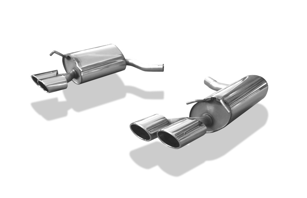 FOX Sportauspuff / Duplex-ESD f&uuml;r: MERCEDES C250, C280, C320CDI, C350CGI - W204 / 2.5-150kW, 3.0-170kW, 3.0D-165kW, 3.5-200/215kW | Endrohr-Typ: 4x 115x85 oval | Hinweise: S, 32 / passend zu AMG-Paket