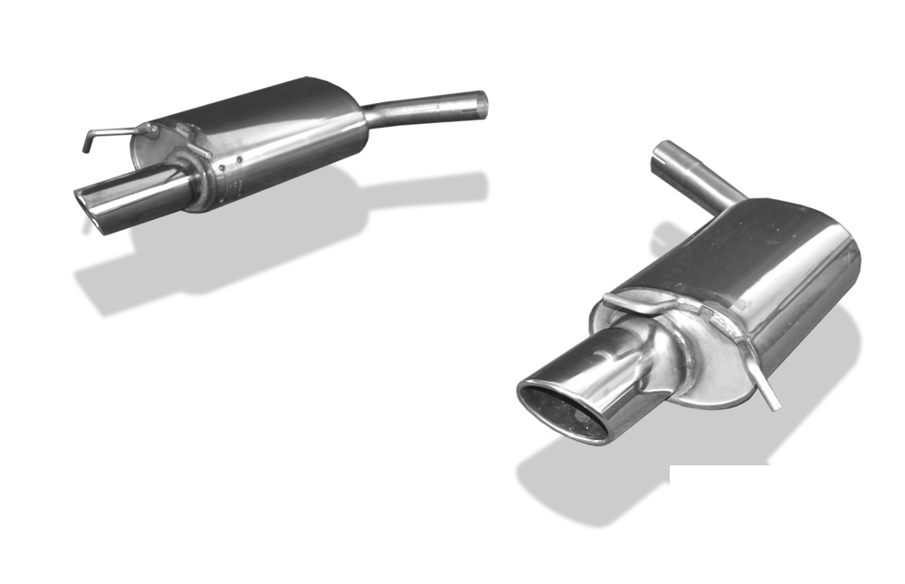 FOX Sportauspuff / Duplex-ESD für: MERCEDES C250, C280, C320CDI, C350CGI - W204 / 2.5-150kW, 3.0-170kW, 3.0D-165kW, 3.5-200/215kW | Endrohr-Typ: 2x 140x90 oval, schräg | Hinweise: S, 32