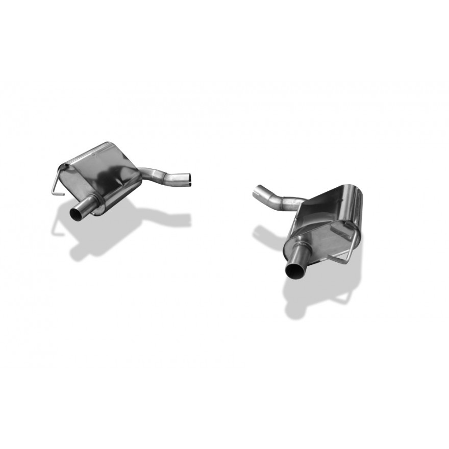 FOX Sportauspuff / Duplex-ESD f&uuml;r: MERCEDES C200, C250, C300, C400-4M, C450 AMG - W205, C205, S205 / 2.0, 3.0 - 135, 155, 180, 245, 270 kW | Endrohre: ohne, Optik bleibt original, f&uuml;r Modelle mit originaler rechts/links Anlage