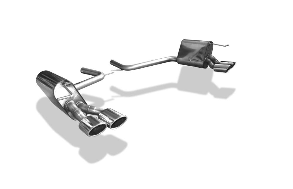 FOX Sportauspuff / Duplex-ESD f&uuml;r: MERCEDES E-Klasse - W211 / E200, E240, E280, E320, E350, E500 - 120, 130, 170, 165, 200, 225, 285 kW | Endrohr-Typ: 4x 106x71 oval | Hinweise: S, 32