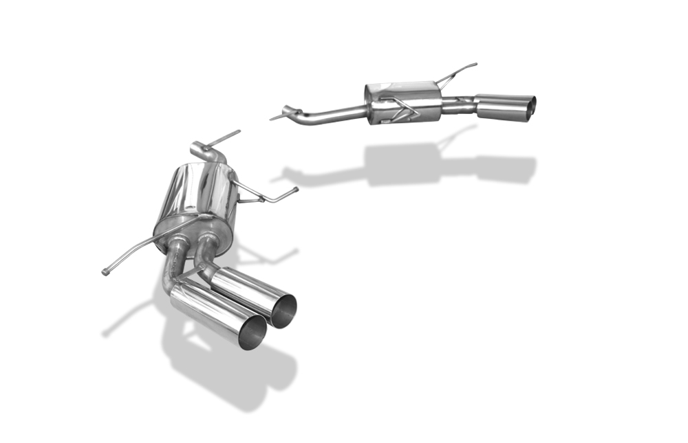 FOX Sportauspuff / Duplex-ESD f&uuml;r: MERCEDES GL320CDI, GL420CDI, GL450CDI, GL500 - X164 / 2006-5.09 / 165, 225, 285 kW | Endrohr-Typ: 4x 76 rund | Hinweise: S, 10