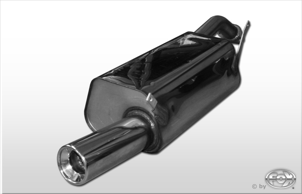 FOX Sportauspuff / ESD f&uuml;r: MITSUBISHI Carisma / 95- / 1.6, 1.8, 1.9D | Endrohr-Typ: 1x 90 rund | Hinweise: S, 13
