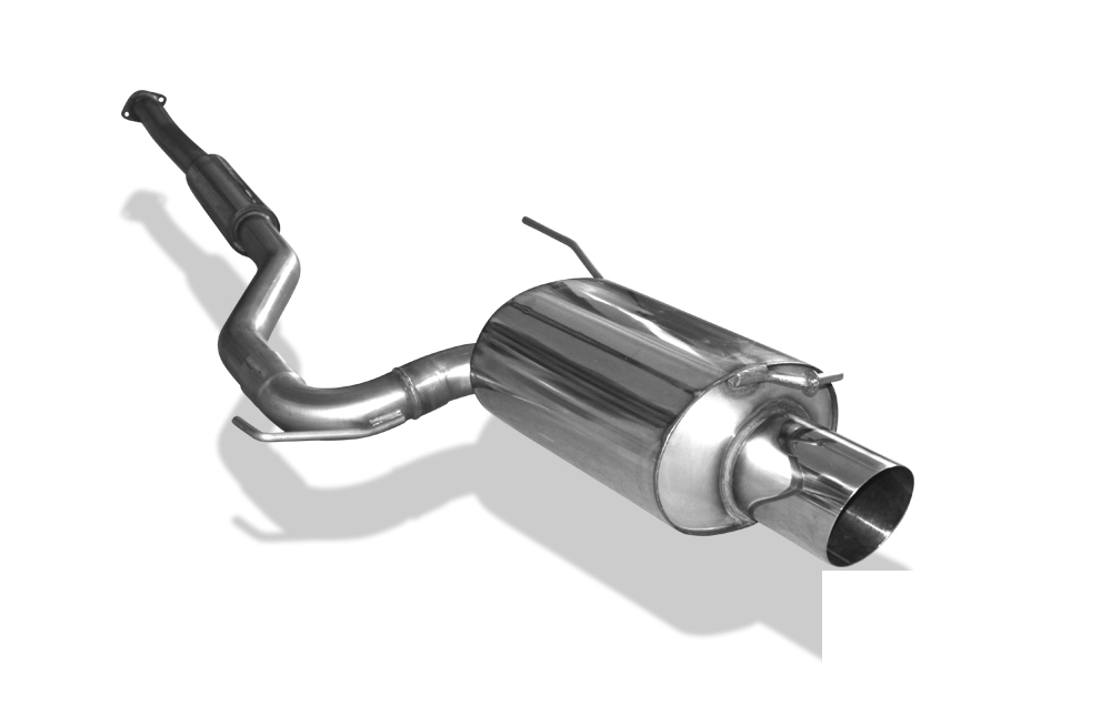 FOX Sportauspuff / ESD f&uuml;r: MITSUBISHI Lancer EVO 7+8+9 / 195, 206kW | mit ESD 1x 129 rund | Hinweise: XL, 14